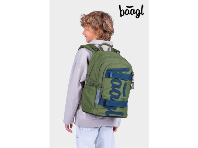 Školní batoh Skate Olive