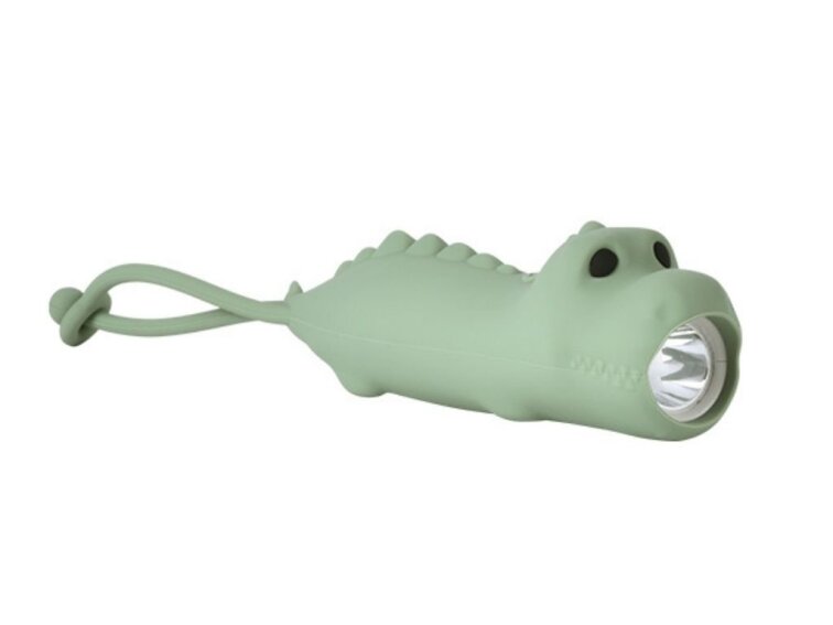 Detská silikónová baterka 2v1 Dinosaurus