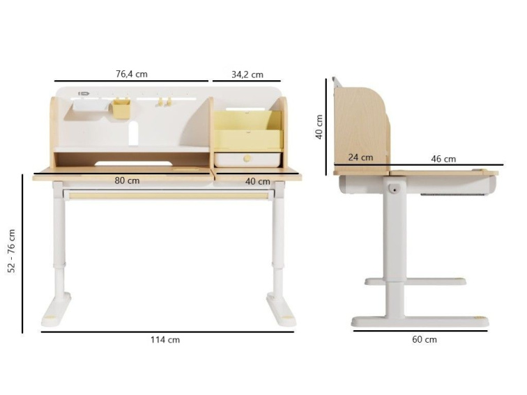 Dětský studijní stůl 120 cm