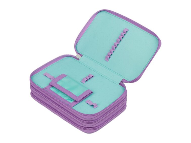 BAAGL Školní penál třípatrový Lavender