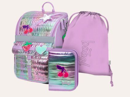 BAAGL SET 3 Zippy Lavender: aktovka, peračník, vrecko