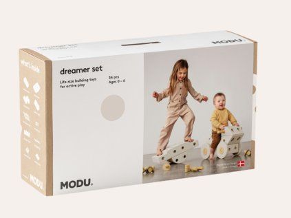 Sada stavebních bloků Dreamer pro děti - šedá/žlutá