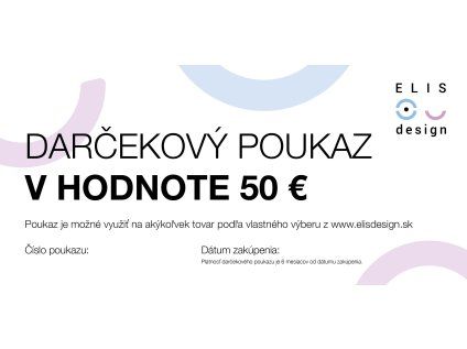 Elektronický darčekový poukaz