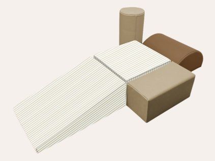 Velké pěnové stavební bloky - dětské hřiště béžové