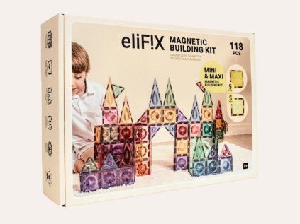 EliFix magnetická stavebnica s MINI a MAXI dielikmi