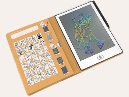 Kreslící tablet LED pro děti - zvířátka