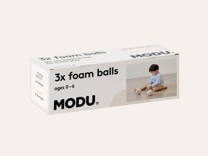 Stavební bloky MODU - koule šedá/žlutá
