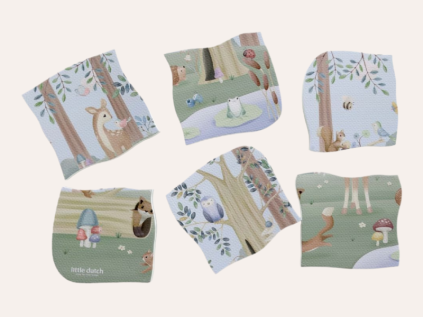 Penové puzzle do kúpeľa Forest Friends