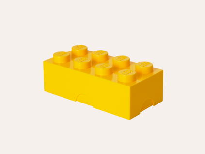 LEGO box na desiatu 100 x 200 x 75 mm - žltý