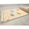 Montessori prkno oboustranne pastelove barvy