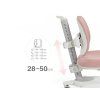 Ergonomická a kvalitní dětská židle k psacímu stolu - šedá