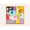 Dřevěné puzzle pro děti se zvířátky ze ZOO a z lesa