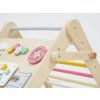 Detail - Montessori Piklerové trojúhelník 3v1 s activity boardem a prknem 2v1 eliNeli - fresh
