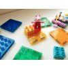 Magnetická stavebnica EliFix pastel 198 ks – s prepojovacími dielikmi ku kockovým stavebniciam