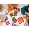 Magnetická stavebnica EliFix pastel 198 ks – s prepojovacími dielikmi ku kockovým stavebniciam