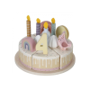 Narodeninová torta 26 dielov drevená Pink