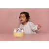 Narodeninová torta 26 dielov drevená Pink