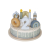 Narodeninová torta 26 dielov drevená Blue