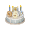 Narodeninová torta 26 dielov drevená Blue