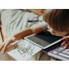 Kreslící tablet se šablonami zvířat - žlutý