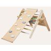 Montessori Piklerové trojúhelník 3v1 s activity boardem a prknem 2v1 - pastel