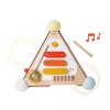 Activity board - dřevěná pyramida (strana s hudebními prvky)