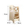 Rostoucí učící věž 3v1 Bublina Max 75 cm - rozměry