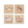 Sada montessori hraček pro děti od 1 roku (13–⁠18 měsíců) Farma - sada puzzle