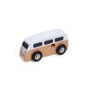 Sada dřevěných retro autíček pro děti - autobus