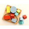 Dřevěné puzzle vkládací pro děti ze sady skládaček a hlavolamů